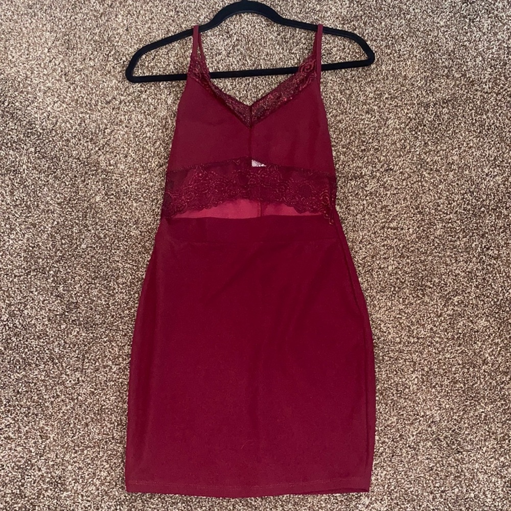 Burgundy Windsor Dress